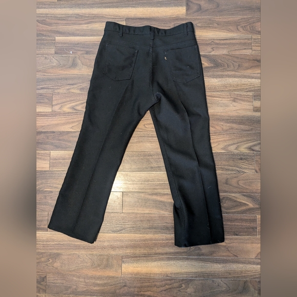 vintage Levi's black slacks made in USA 33" - Picture 2 of 4
